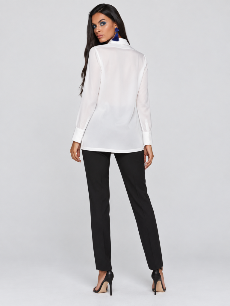Silk Shirt White