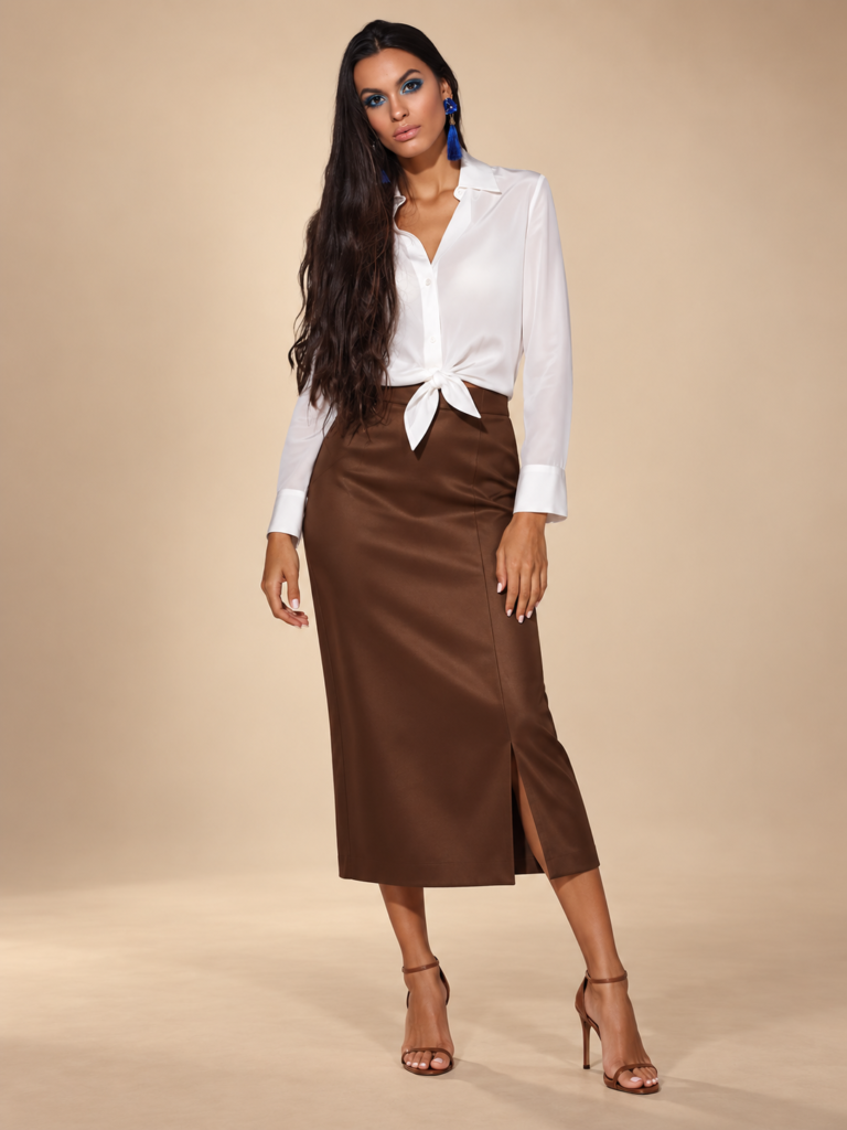 Silk Shirt White