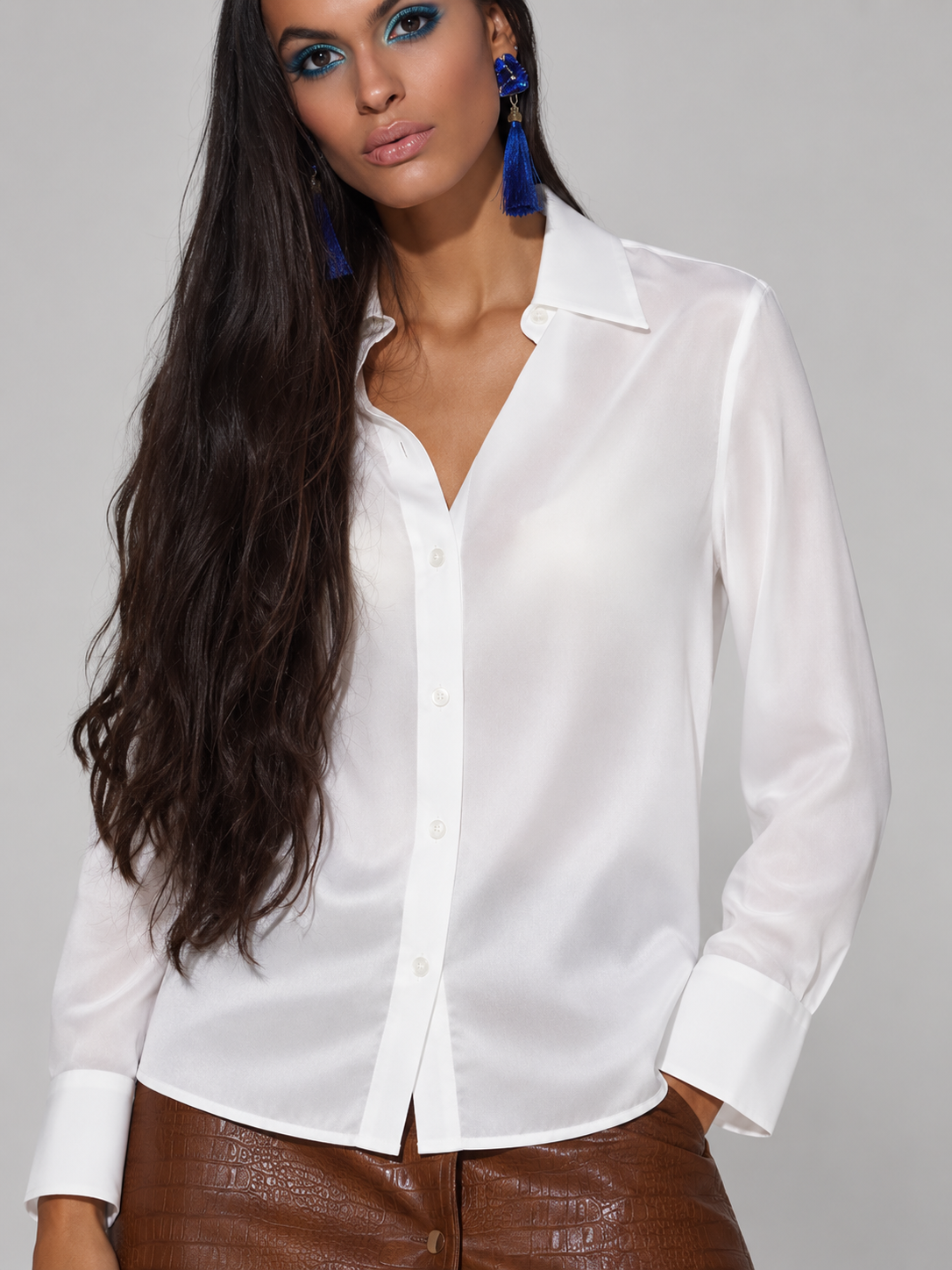 Silk Shirt White - Image 2