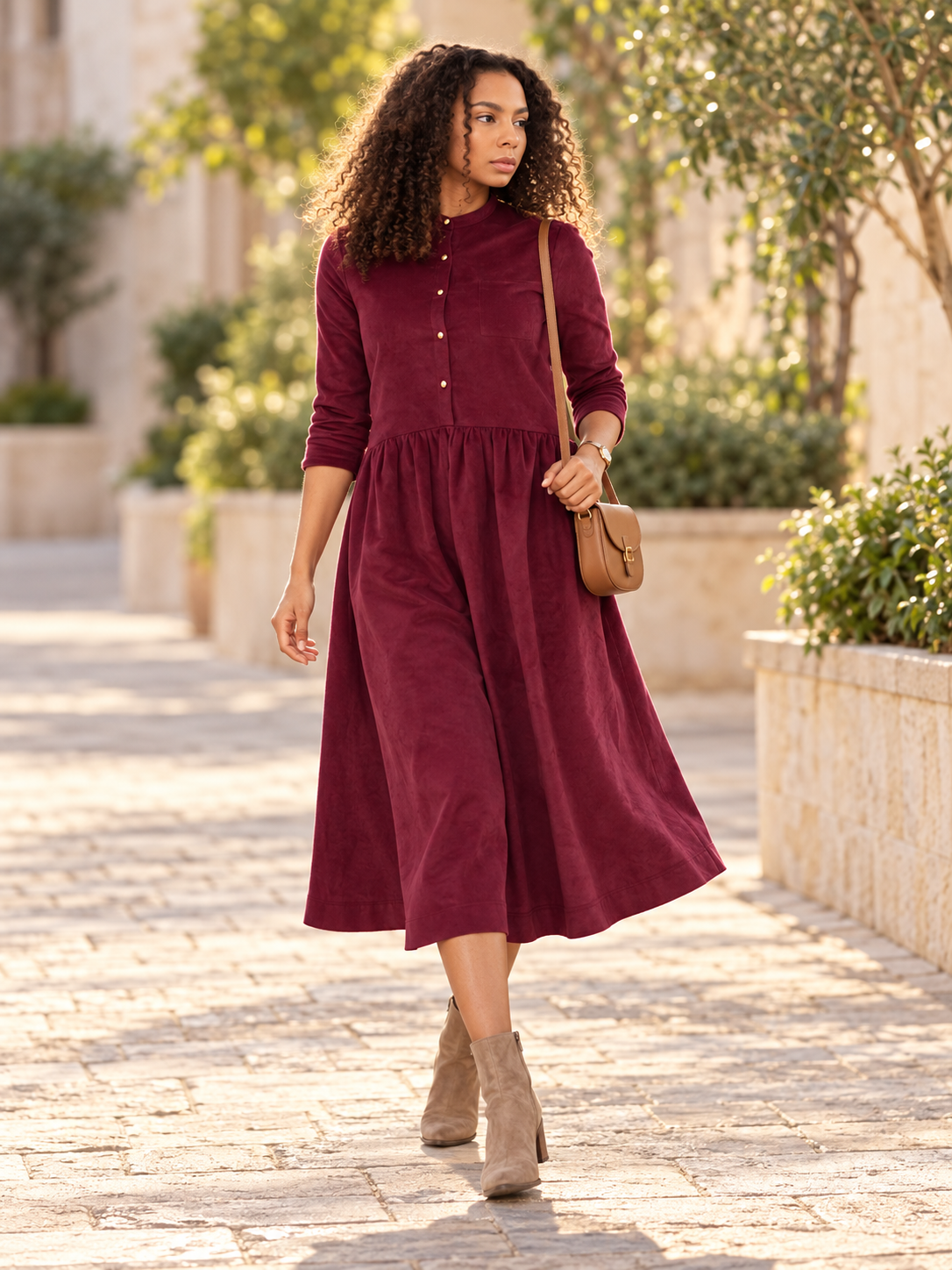Meena dress maroon - Image 4