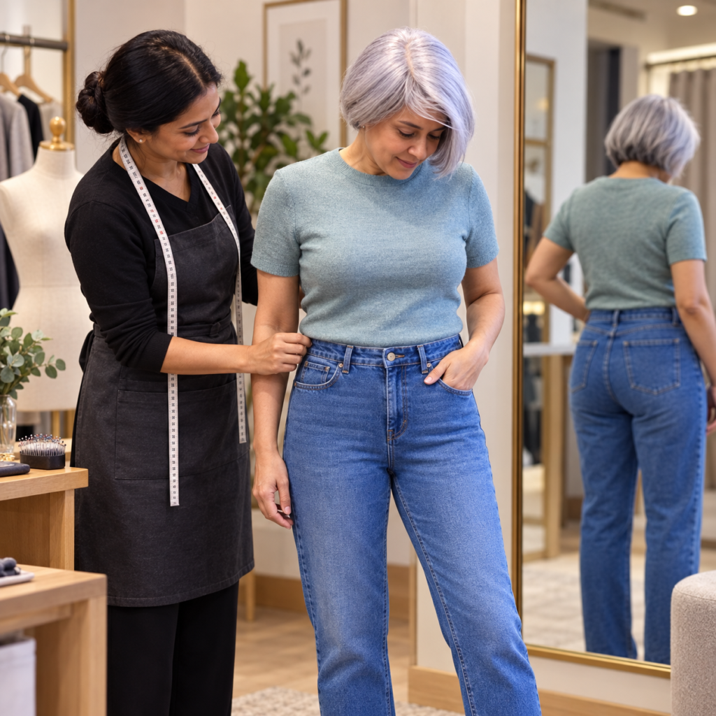 Jeans Length Short / Waist Adjustment & Customization