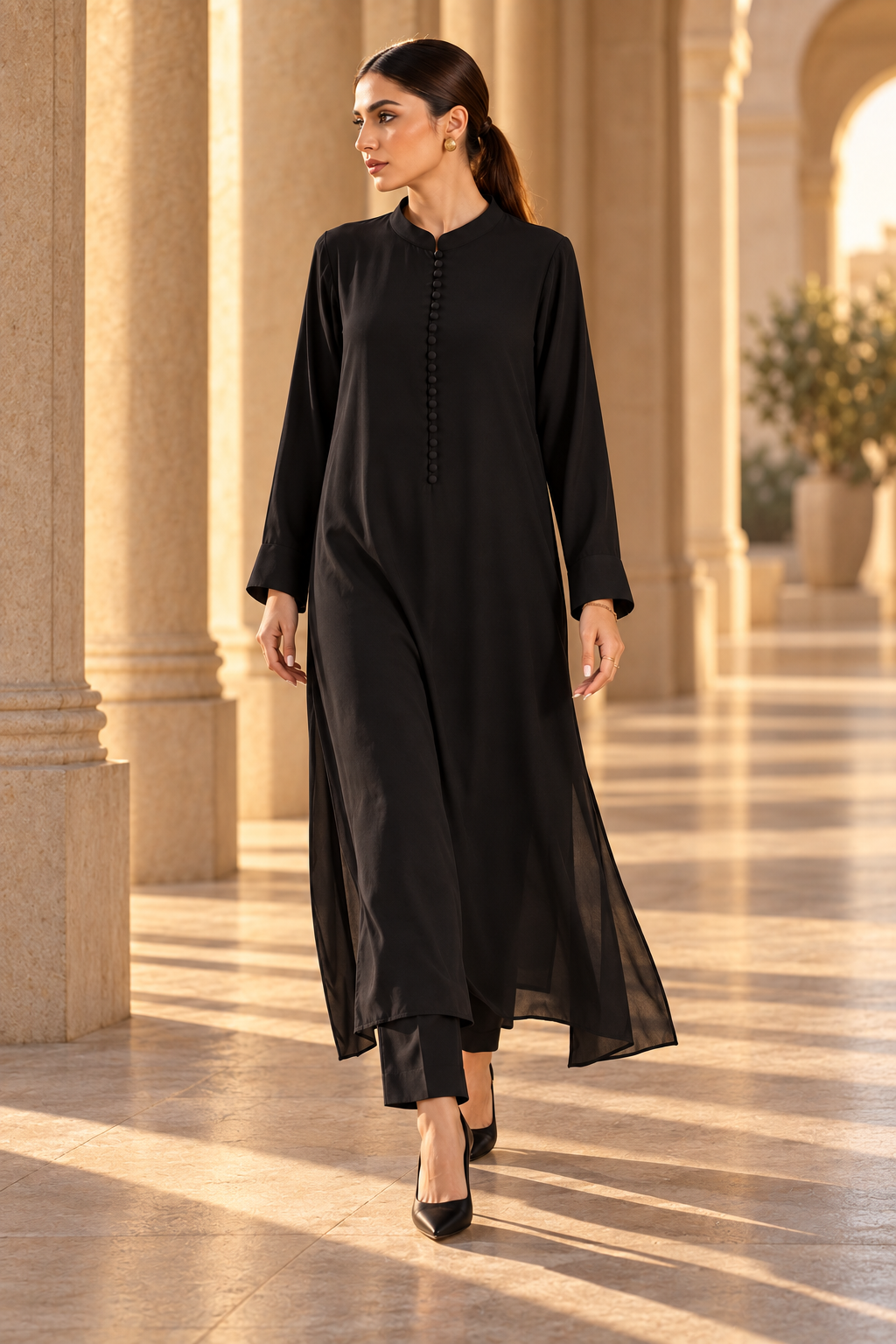 Noir Grace Long Dress Set - Image 1
